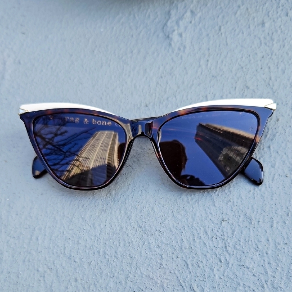 Rag & Bone Women's Black Cat-Eye Sunglasses